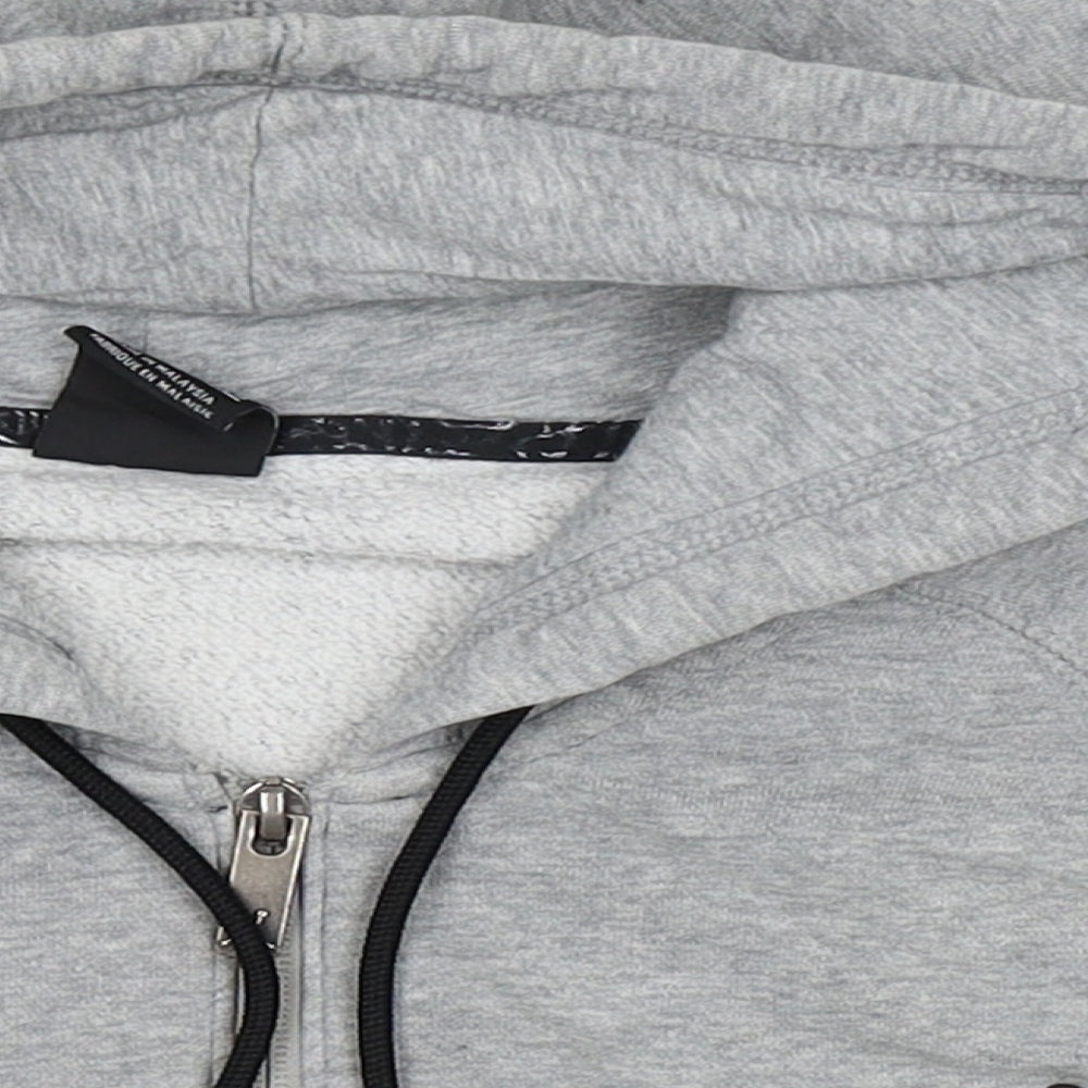 Jordan Mens Grey  Jersey Full Zip Hoodie Size 2XL