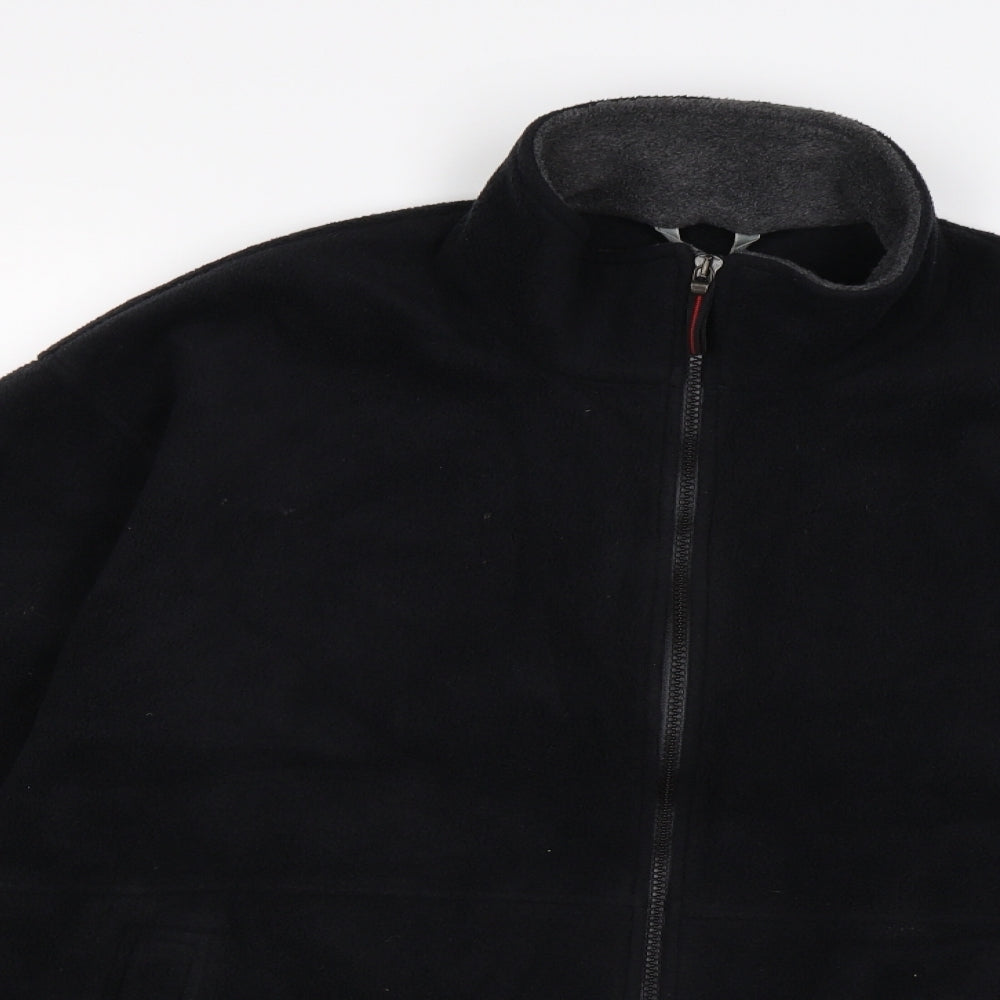 Marks and Spencer Mens Black  Fleece Jacket  Size XL