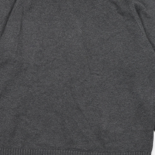 boston crew Mens Grey  Knit Pullover Jumper Size S
