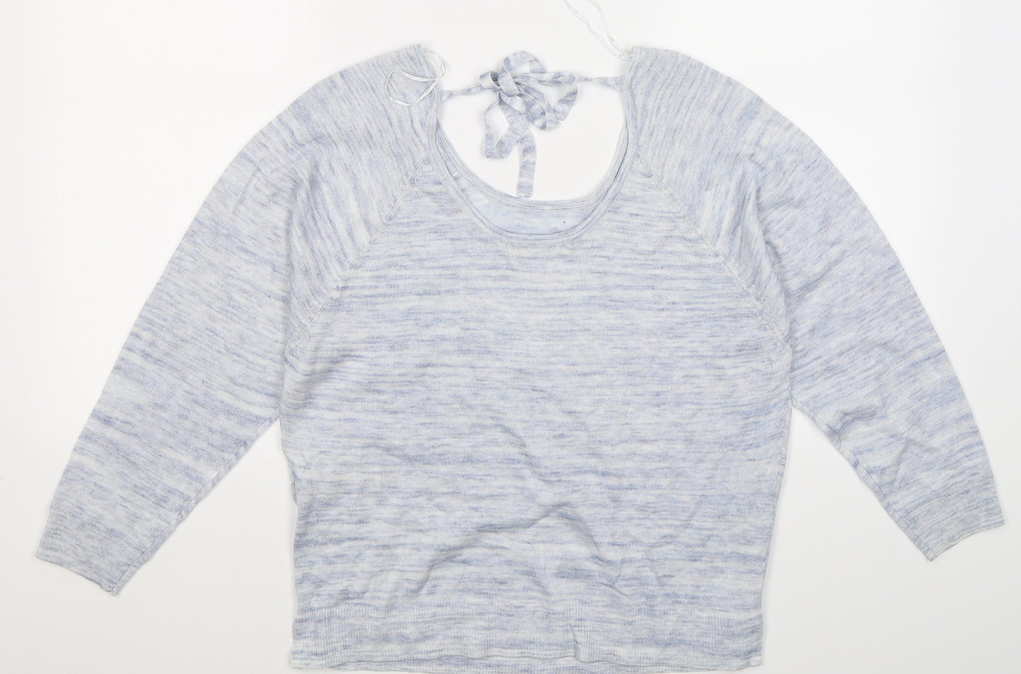 Indigo Womens Blue  Knit Pullover Jumper Size 12