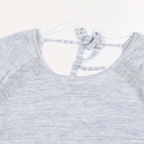 Indigo Womens Blue  Knit Pullover Jumper Size 12