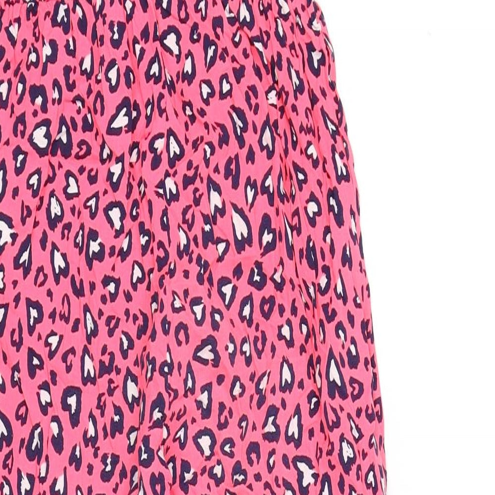 M&Co Girls Pink Animal Print  Jumpsuit One-Piece Size 11-12 Years  - neon leopard print