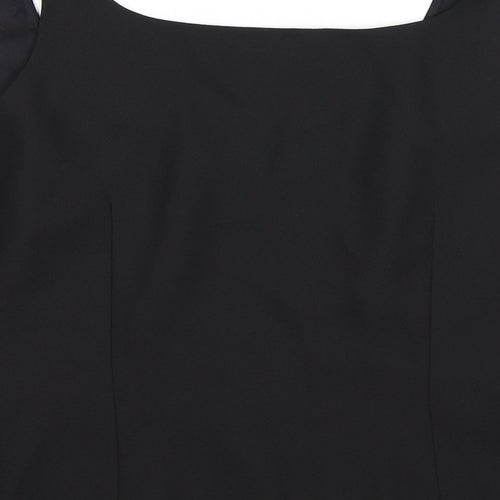 Condici Womens Black Floral  Cropped Tank Size 16