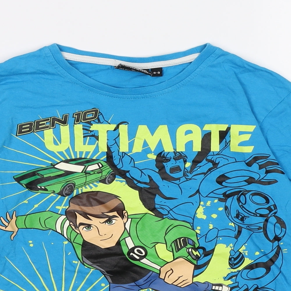 Cartoon Network Boys Blue   Basic T-Shirt Size 8-9 Years  - ben 10