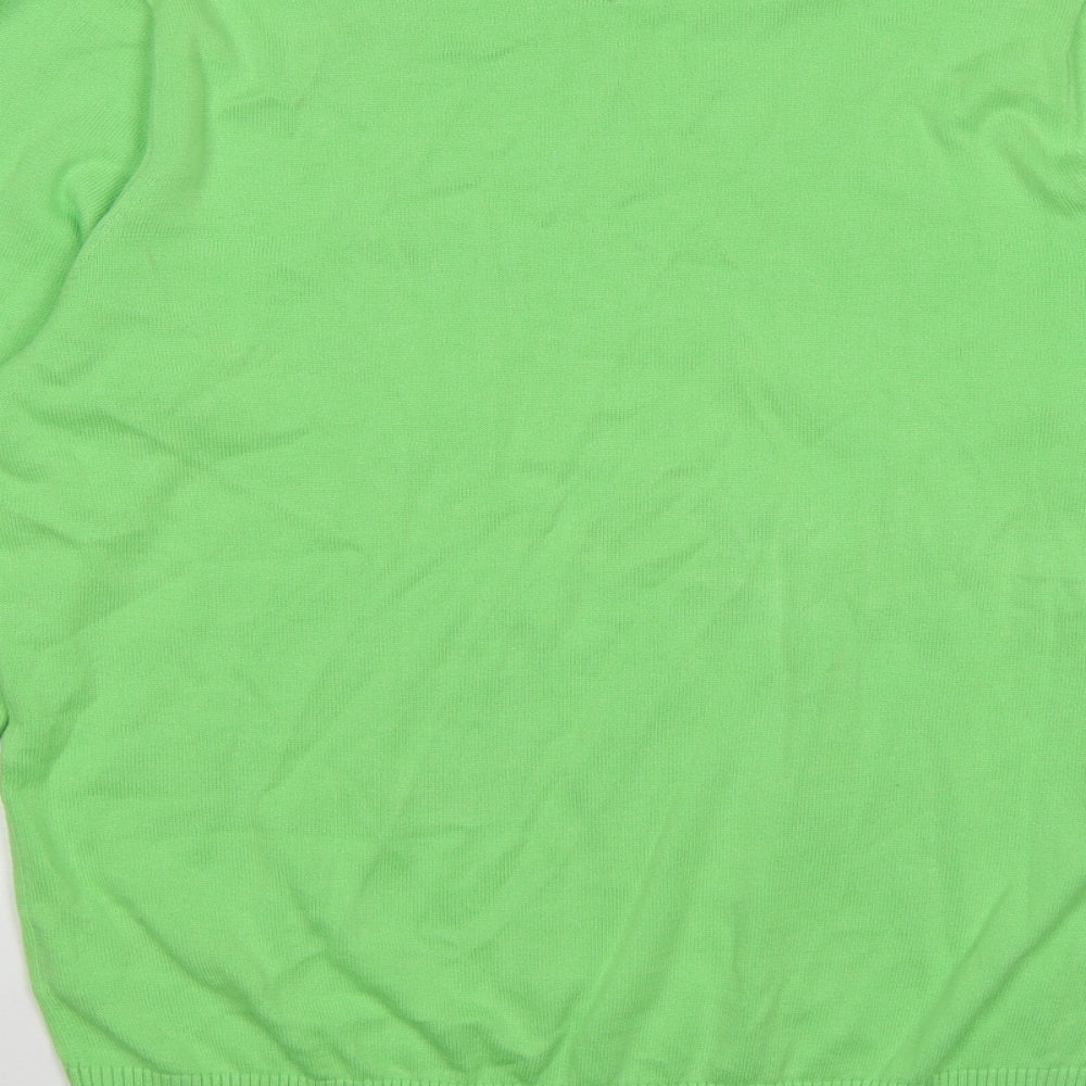 Tommy Hilfiger Mens Green  Knit Pullover Jumper Size S  - neon