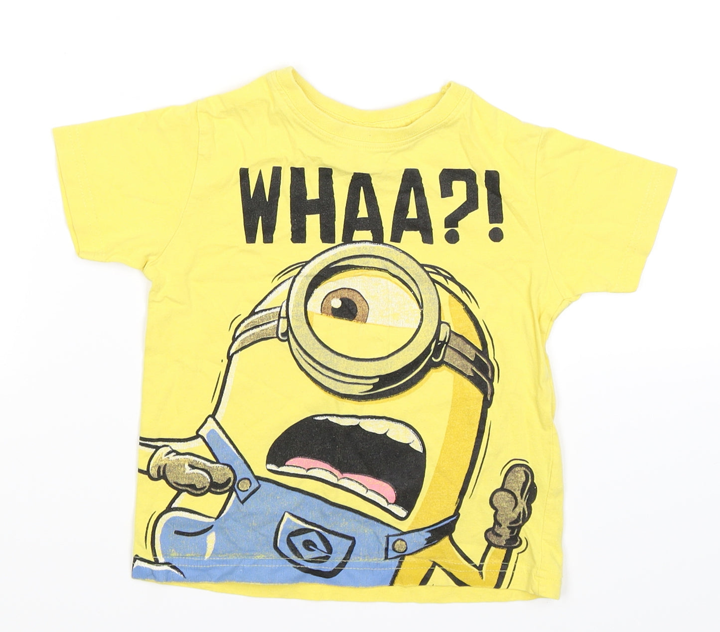 Despicable Me Boys Yellow   Basic T-Shirt Size 3 Years  - minion