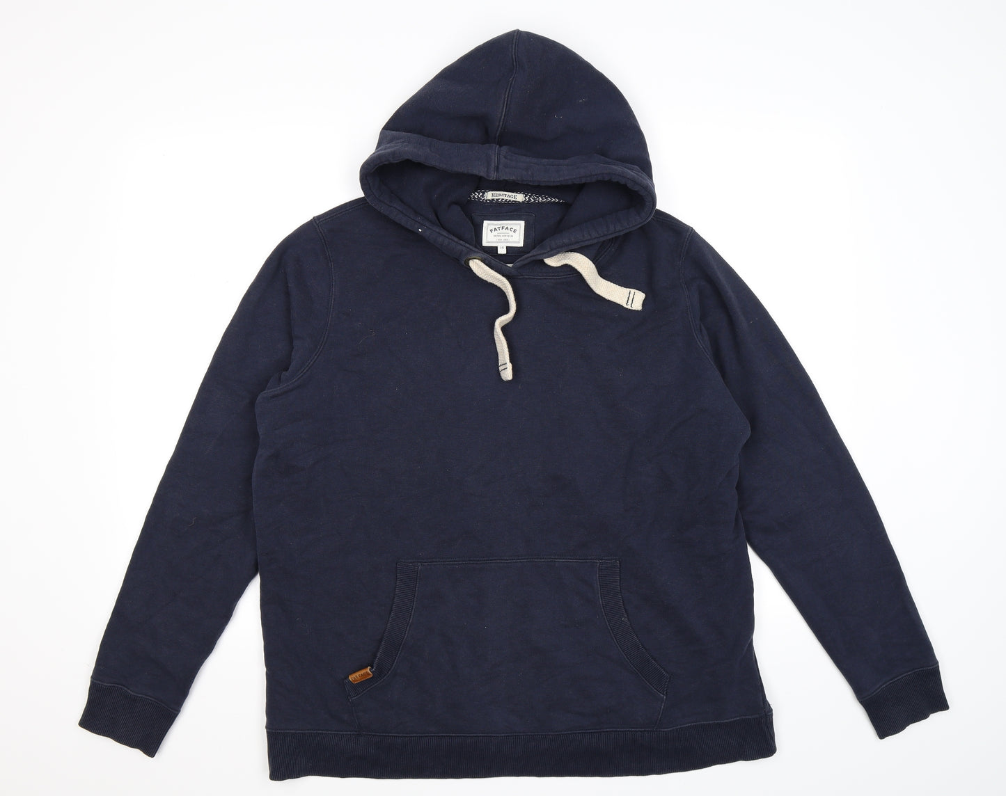 Fat Face Womens Blue  Jersey Pullover Hoodie Size 16
