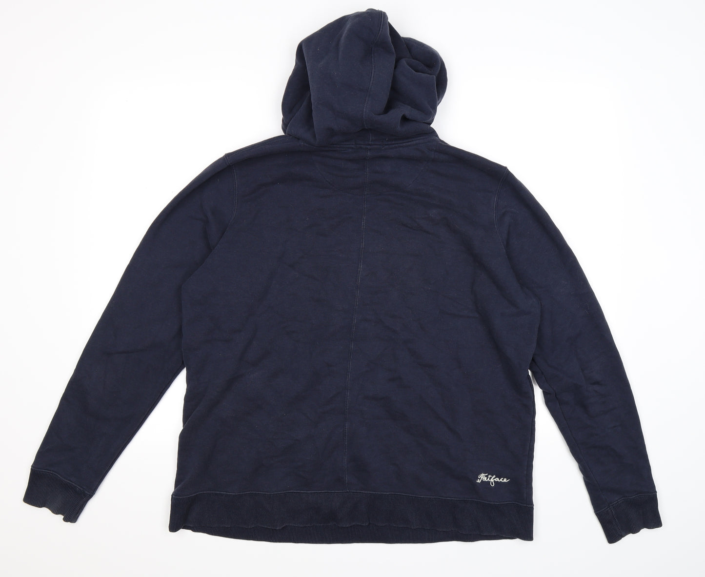 Fat Face Womens Blue  Jersey Pullover Hoodie Size 16