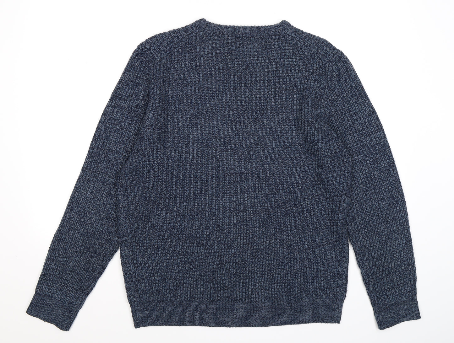 George Mens Blue  Knit Pullover Jumper Size M  - tiwsted yarn