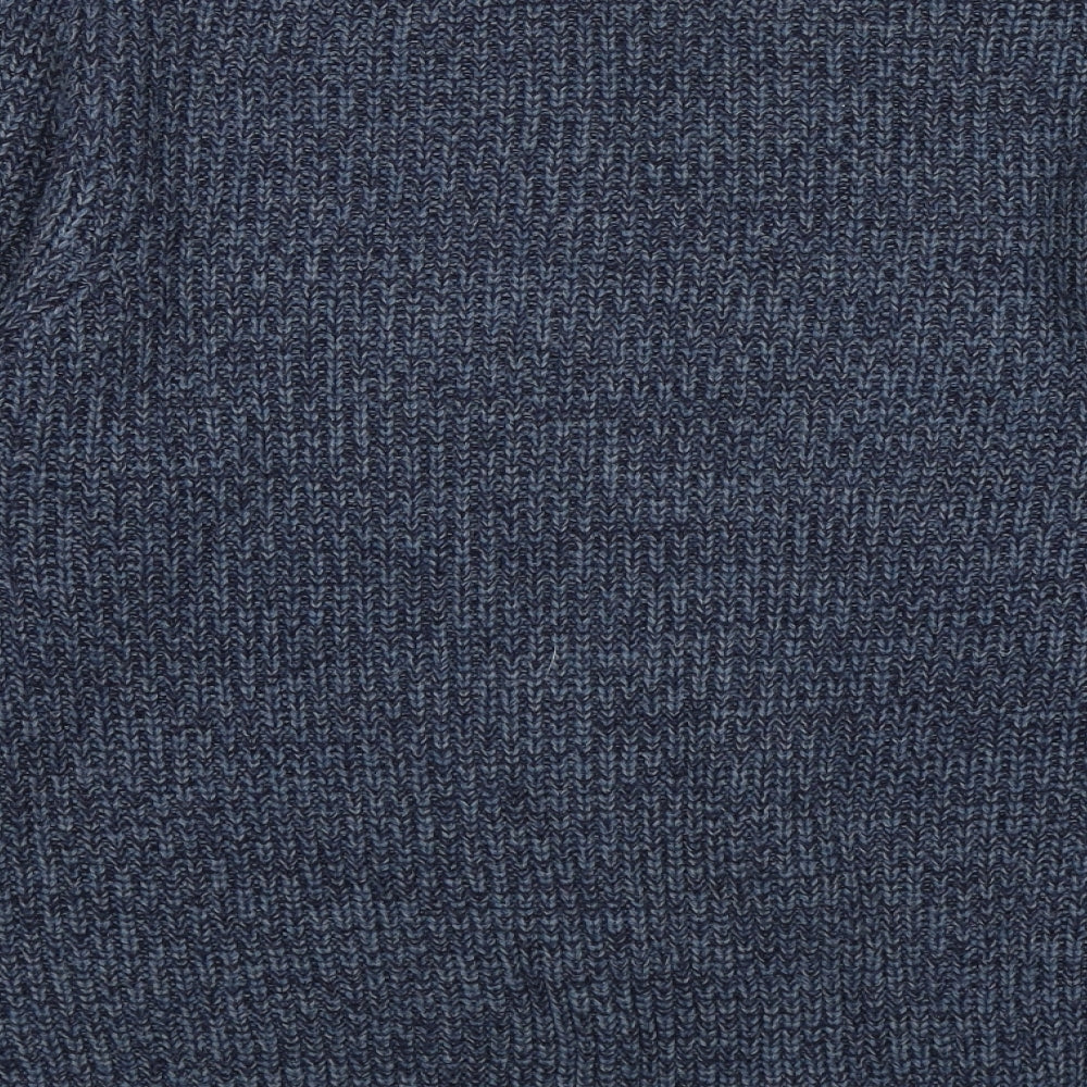 George Mens Blue  Knit Pullover Jumper Size M  - tiwsted yarn