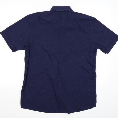 gero Mens Blue    Button-Up Size L