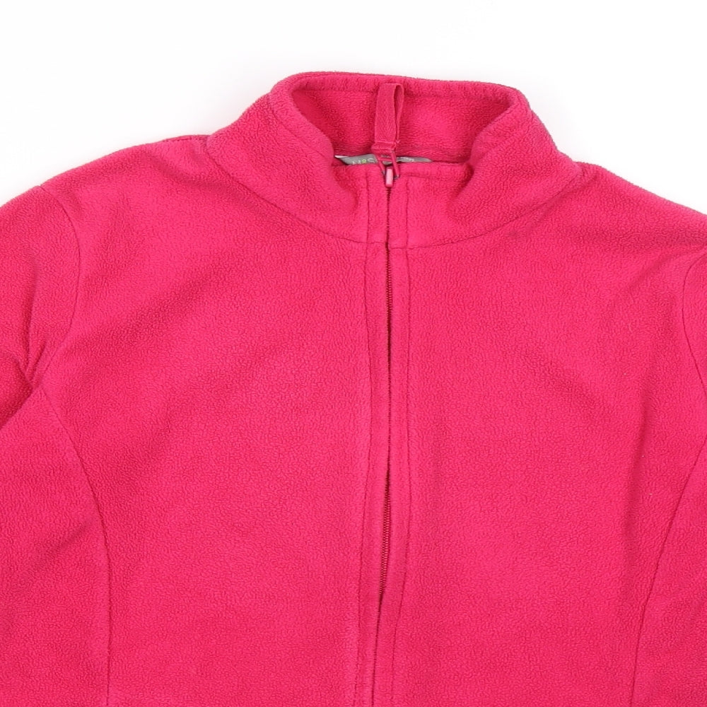 Marks and Spencer Womens Pink  Fleece Jacket  Size 8