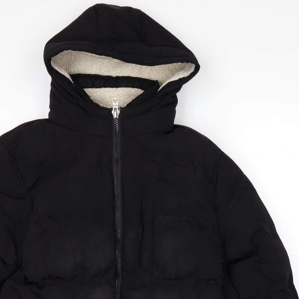 SoulCal&Co Mens Black   Puffer Jacket Coat Size S