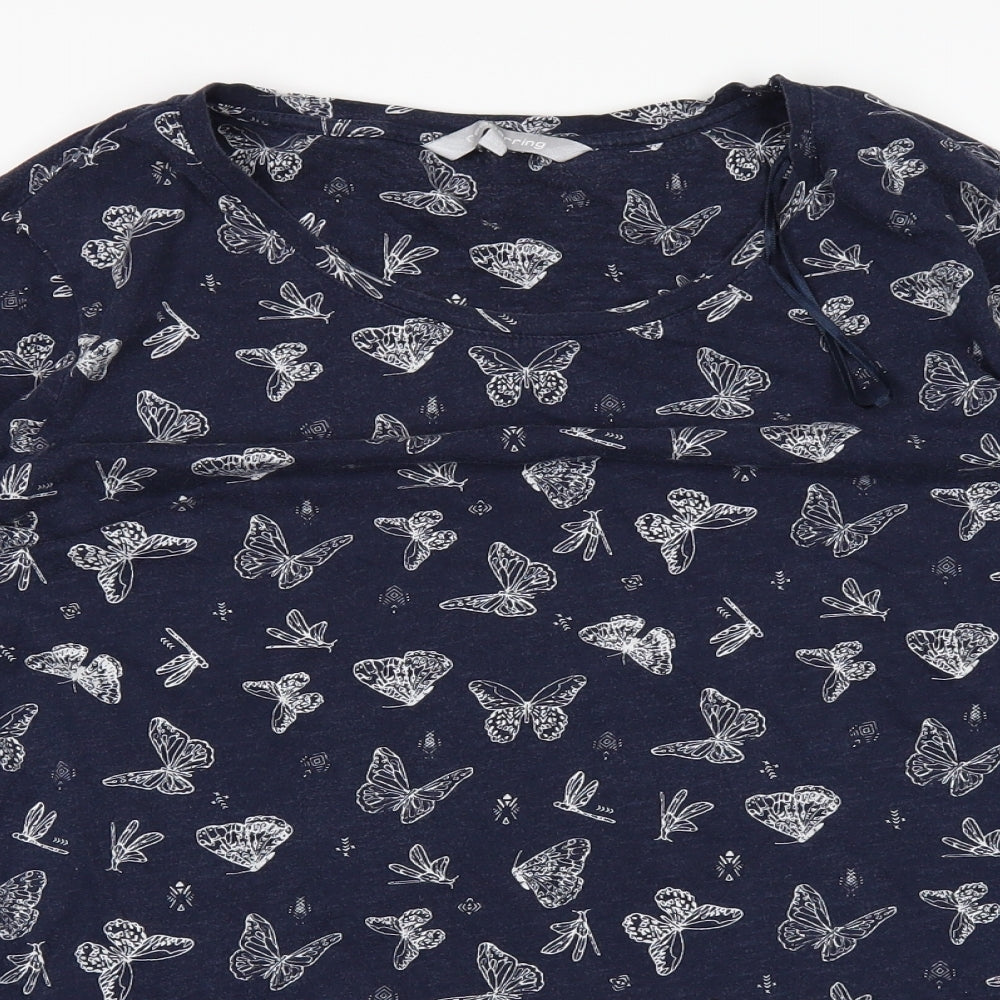 redherring Womens Blue   Basic T-Shirt Size 20