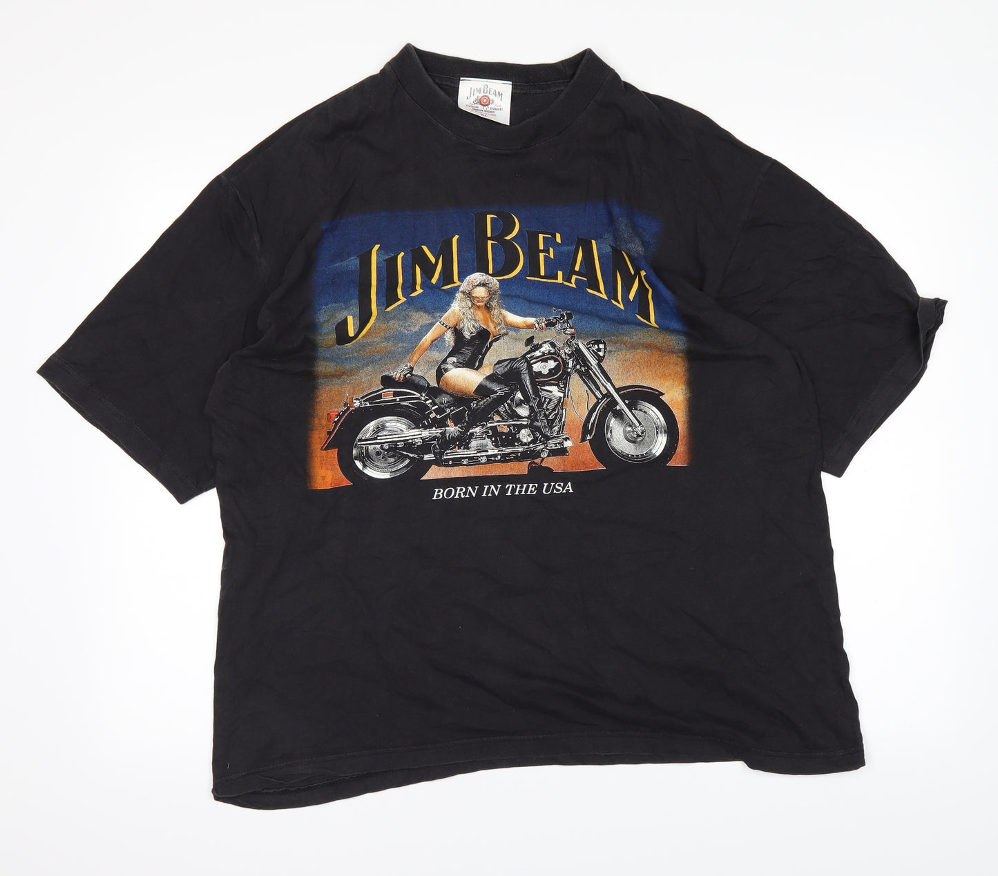 Jim Beam Mens Black    T-Shirt Size XL