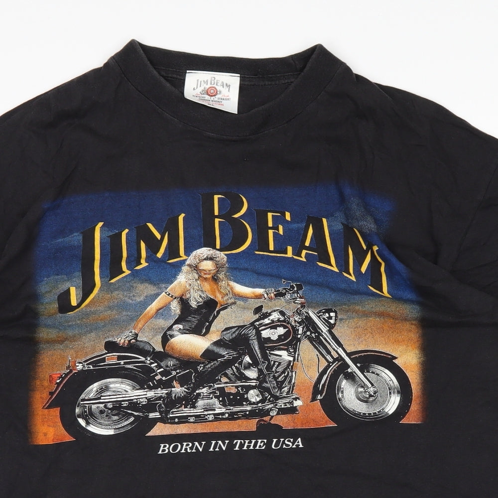 Jim Beam Mens Black    T-Shirt Size XL