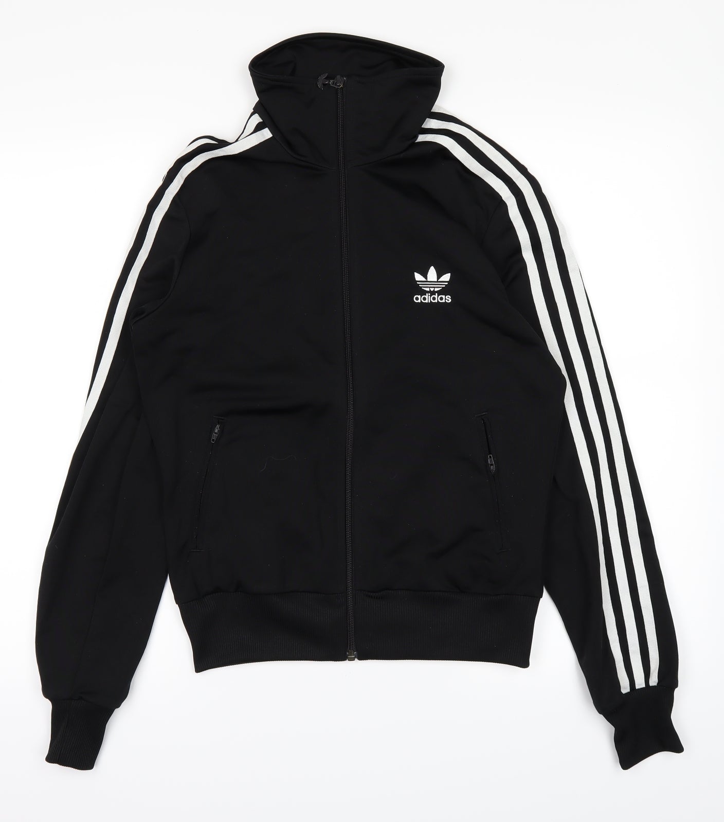 adidas Womens Black   Full Zip Jumper Size 10