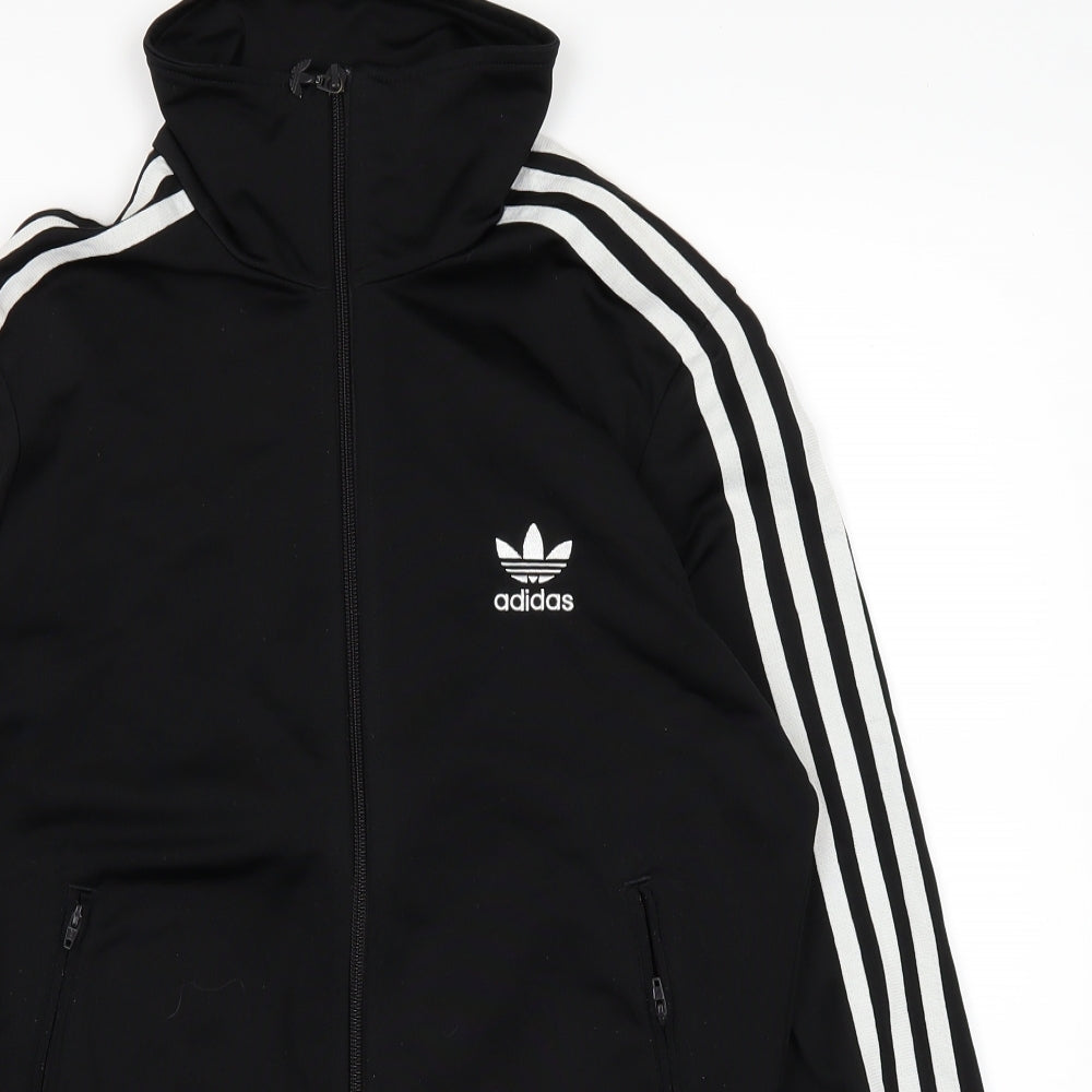 adidas Womens Black   Full Zip Jumper Size 10
