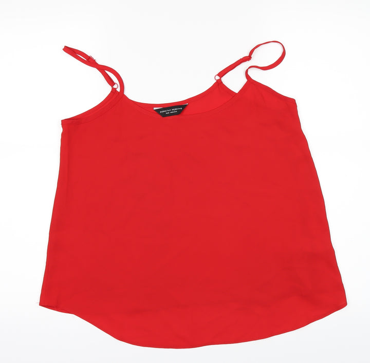 Dorothy Perkins Womens Red   Basic T-Shirt Size 12