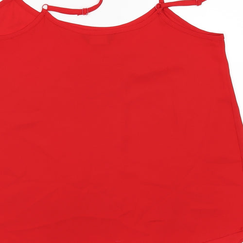 Dorothy Perkins Womens Red   Basic T-Shirt Size 12