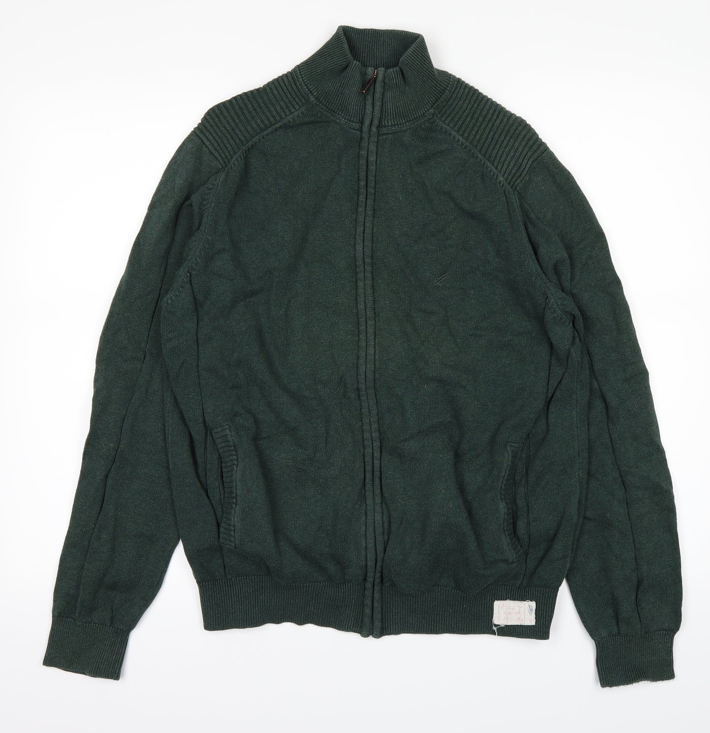 Daniel Hechter Mens Green   Full Zip Jumper Size M