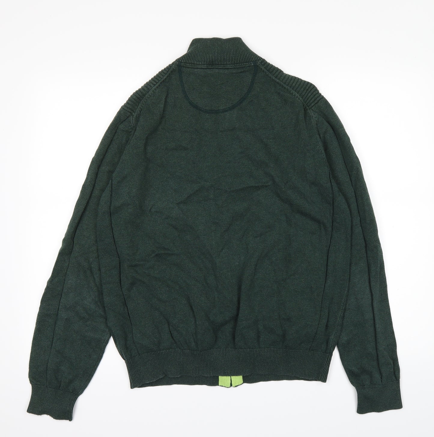 Daniel Hechter Mens Green   Full Zip Jumper Size M