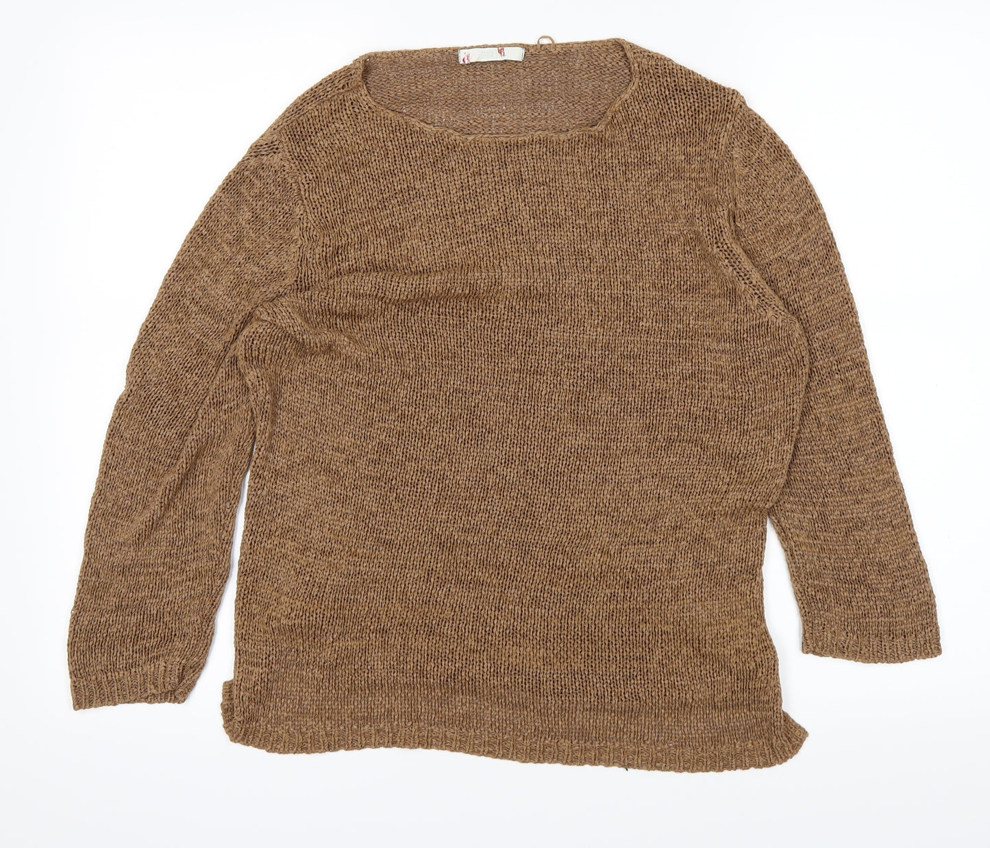 Marks and Spencer Womens Brown   Pullover Jumper Size 12