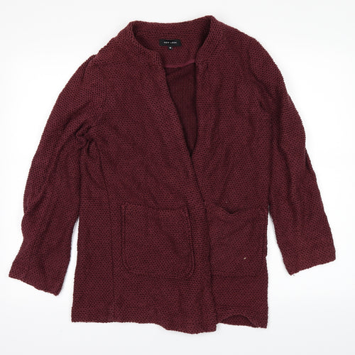 New Look Womens Red   Cardigan Jumper Size 10