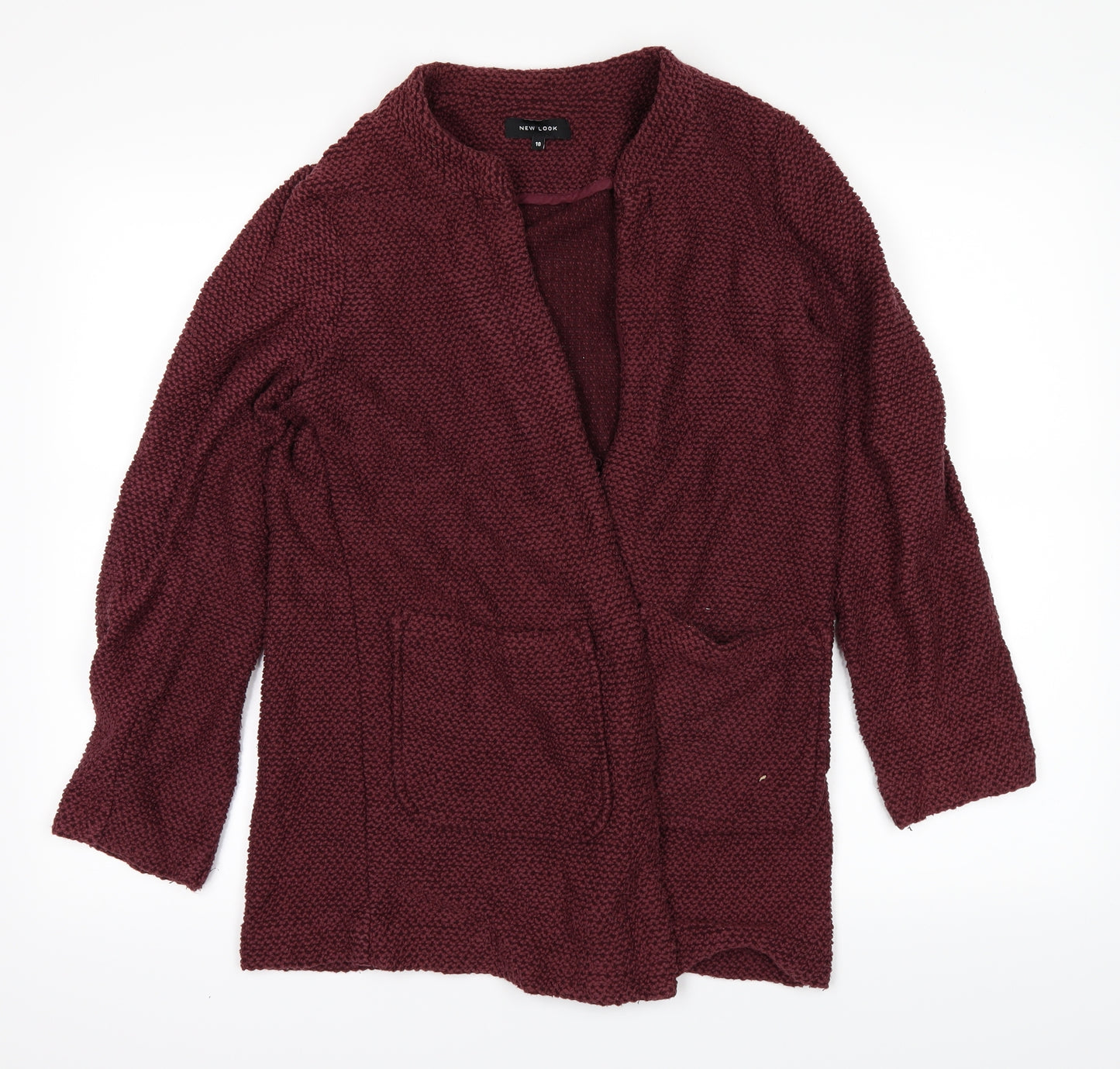 New Look Womens Red   Cardigan Jumper Size 10