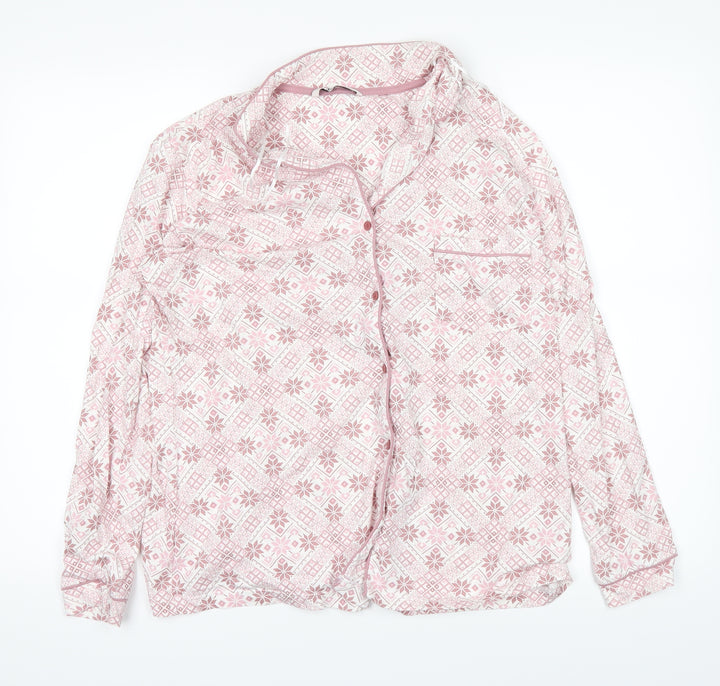 TU Womens White Basic Button-Up Size 10