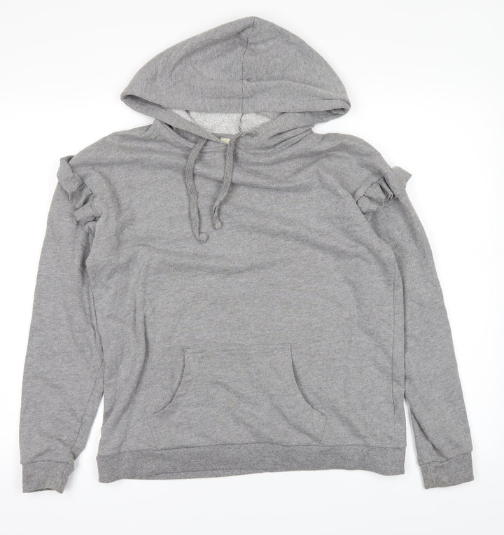 Papaya Womens Grey   Pullover Hoodie Size 10