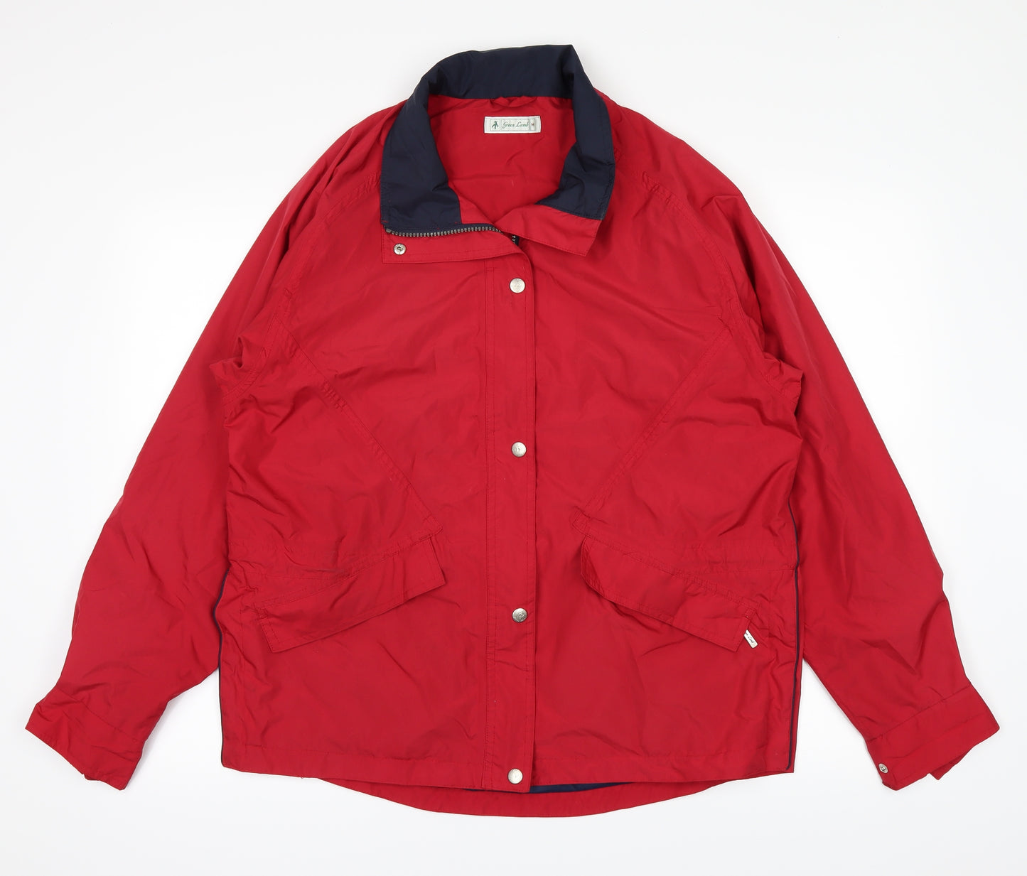Green Lamb Womens Red   Rain Coat Coat Size M