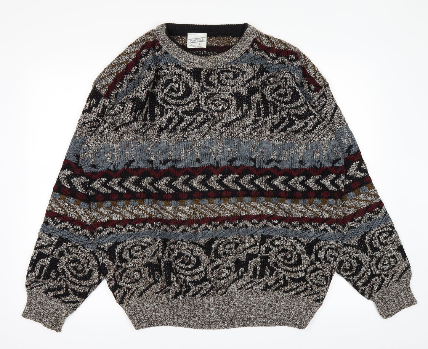 menswear Mens Brown   Pullover Jumper Size L