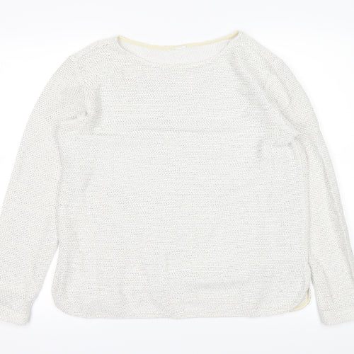 Preworn Womens White   Pullover Jumper Size M