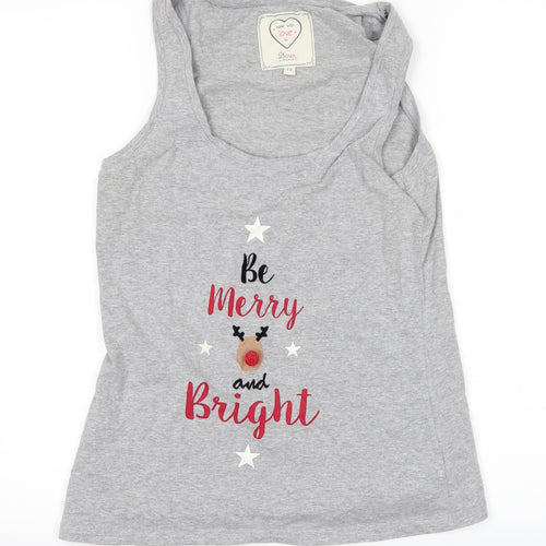 boux Womens Grey   Basic Tank Size 12