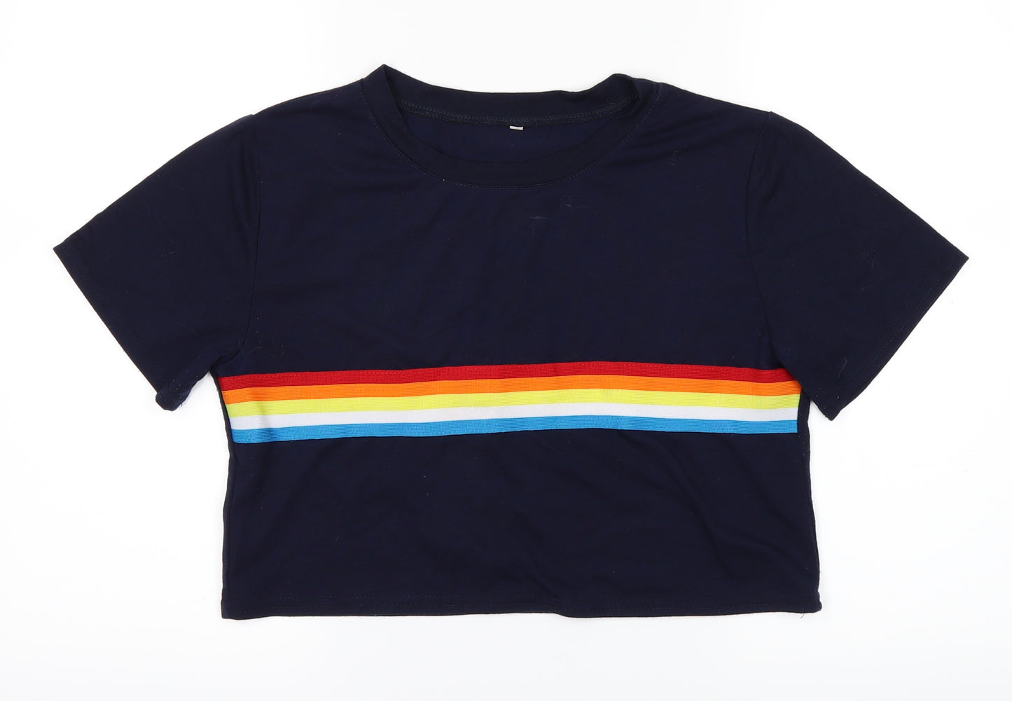 Preworn Womens Blue   Cropped T-Shirt Size M