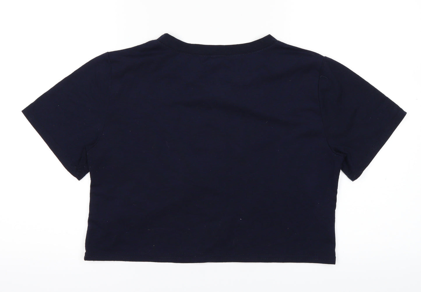Preworn Womens Blue   Cropped T-Shirt Size M