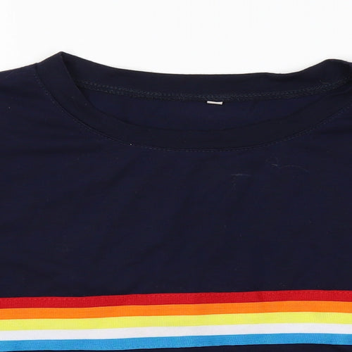 Preworn Womens Blue   Cropped T-Shirt Size M