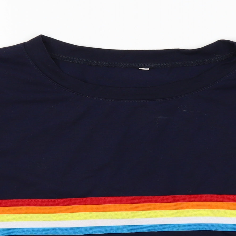 Preworn Womens Blue   Cropped T-Shirt Size M