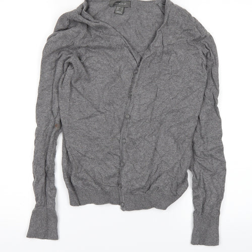 Primark Womens Grey   Cardigan Jumper Size 8