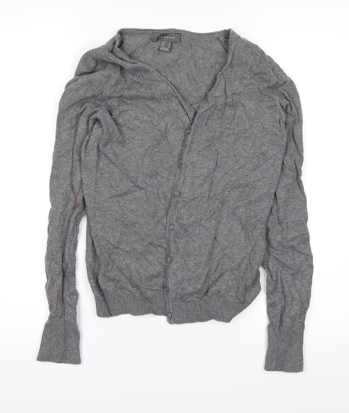 Primark Womens Grey   Cardigan Jumper Size 8
