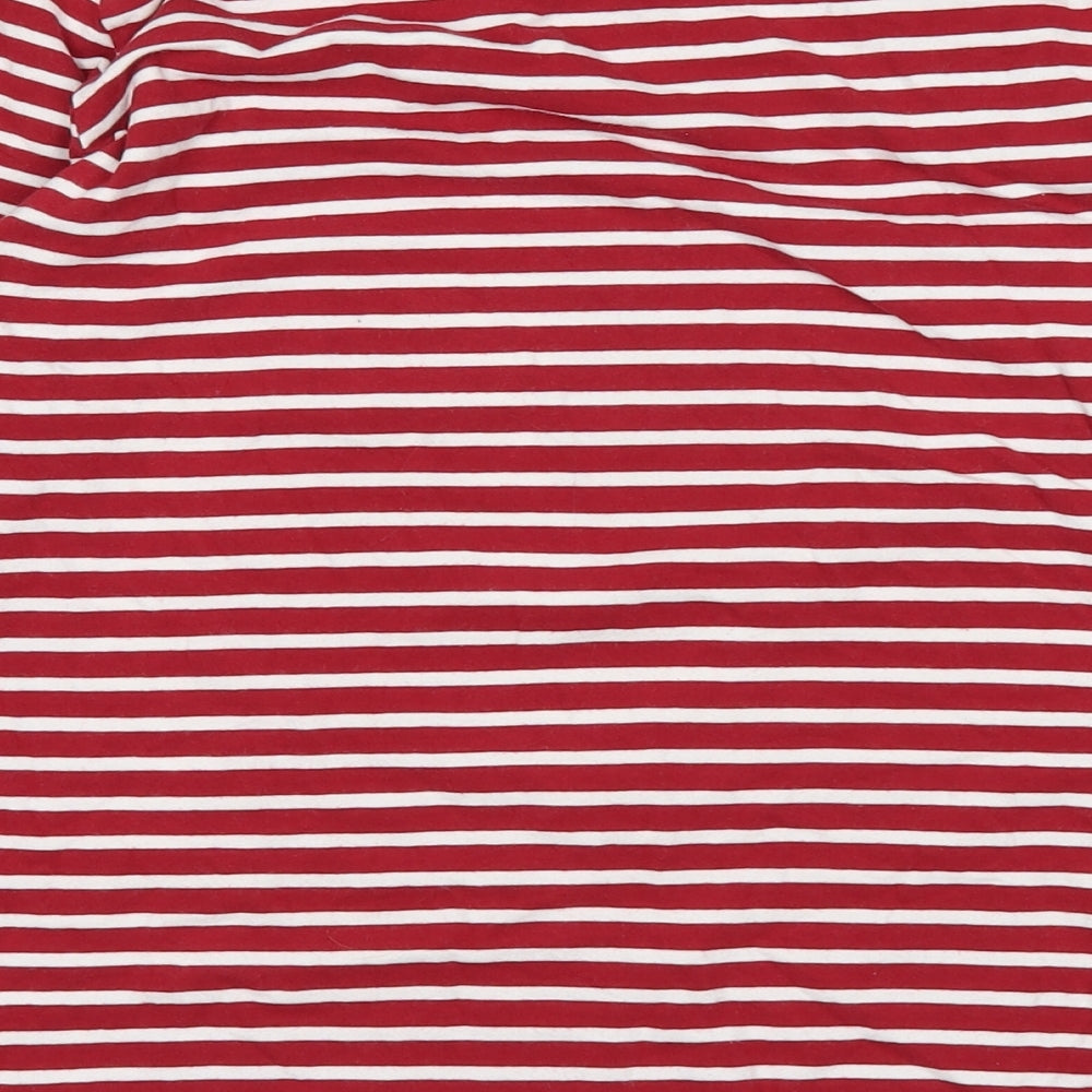 Primark Womens Red Striped  Basic T-Shirt Size 16
