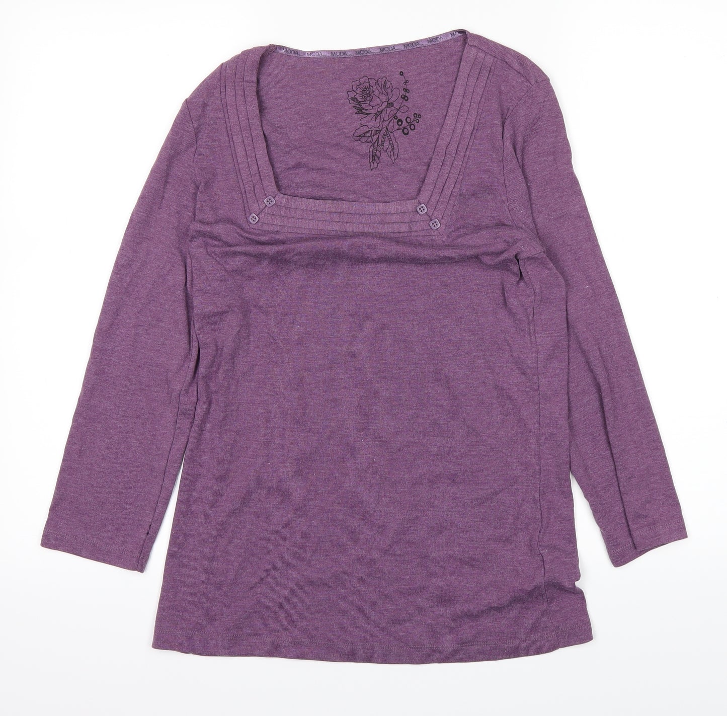 George Womens Purple   Basic T-Shirt Size 14