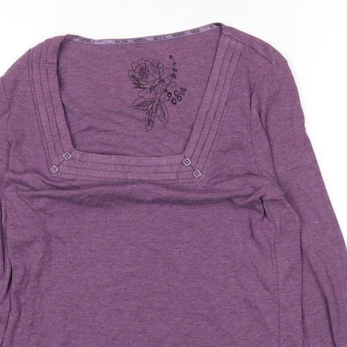 George Womens Purple   Basic T-Shirt Size 14