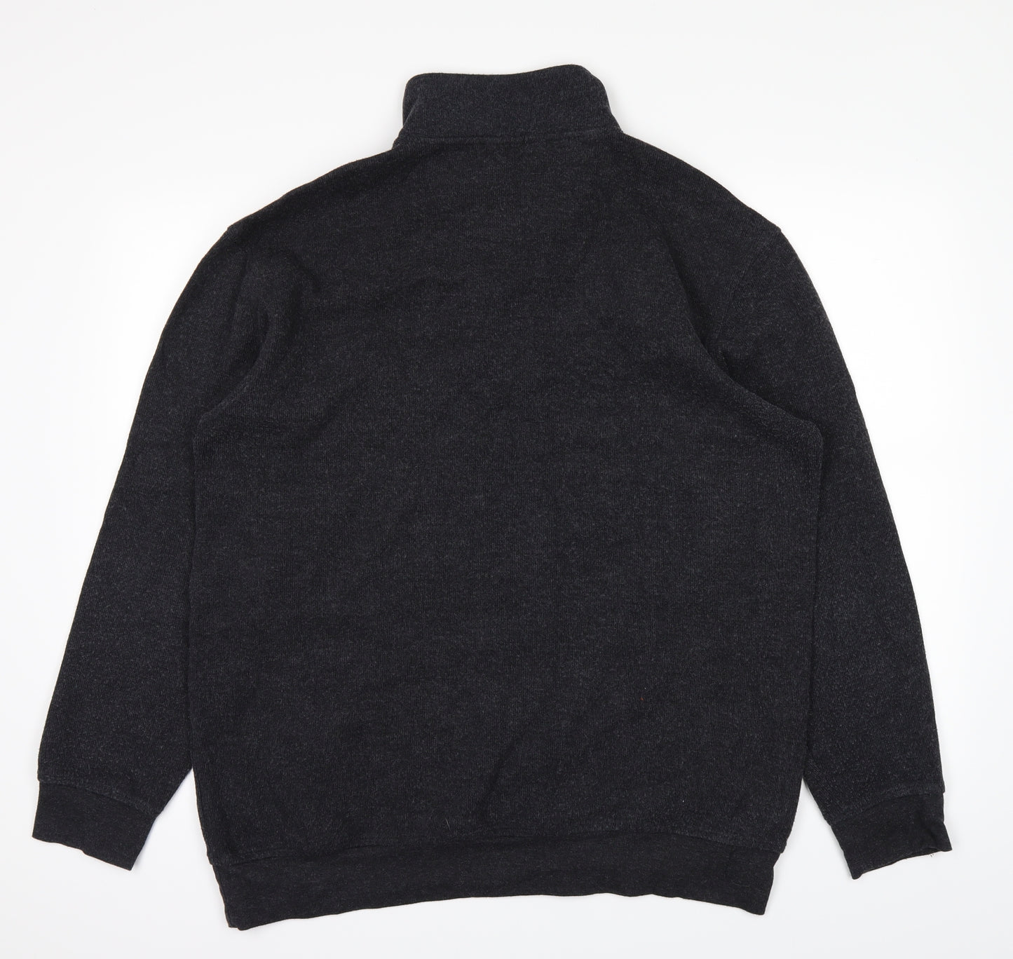 BHS Mens Black Striped  Pullover Jumper Size L