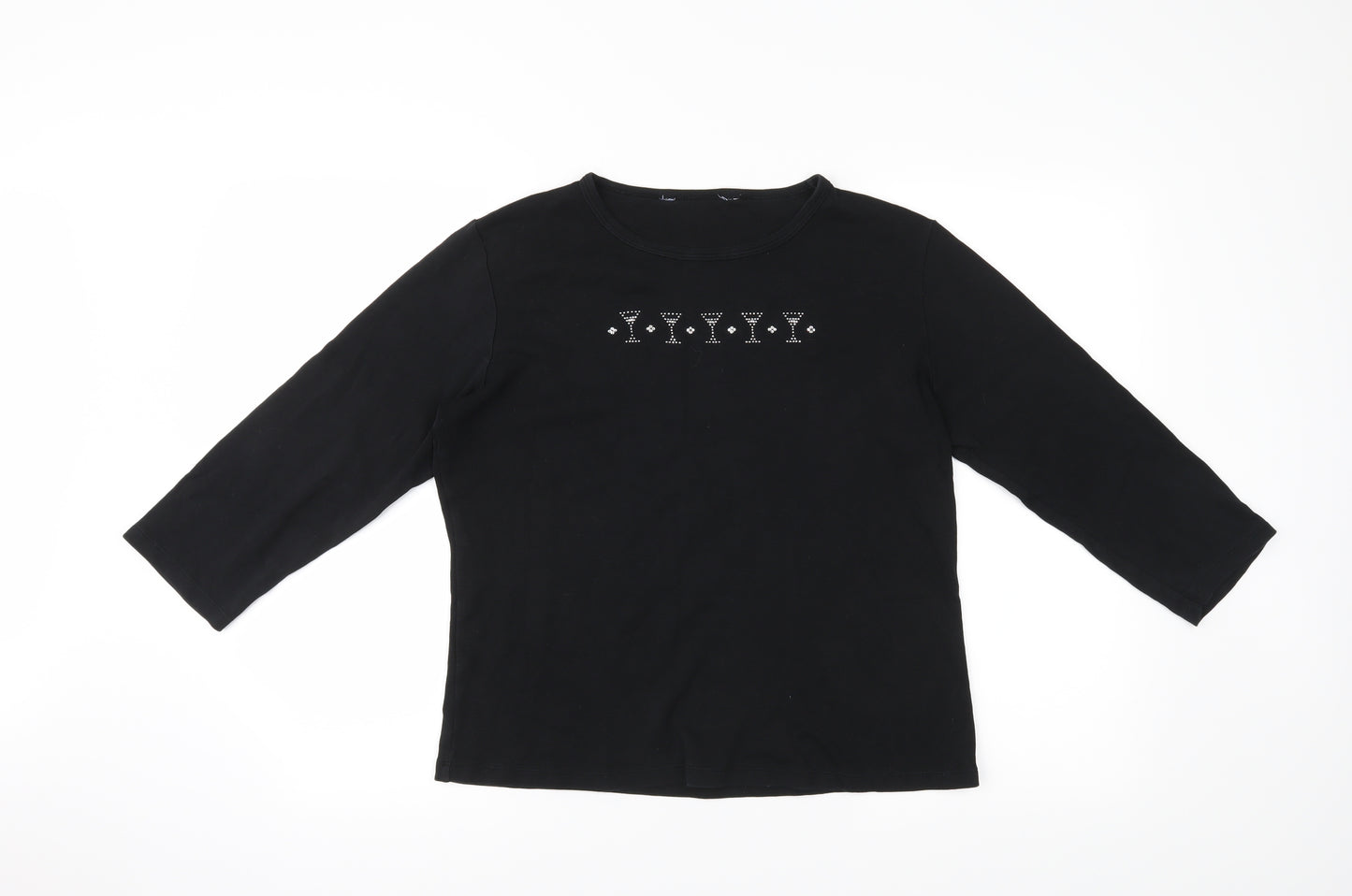 Debenhams Womens Black   Basic T-Shirt Size 16