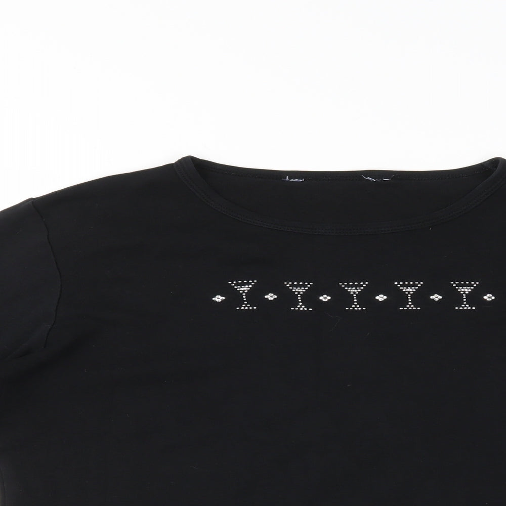 Debenhams Womens Black   Basic T-Shirt Size 16