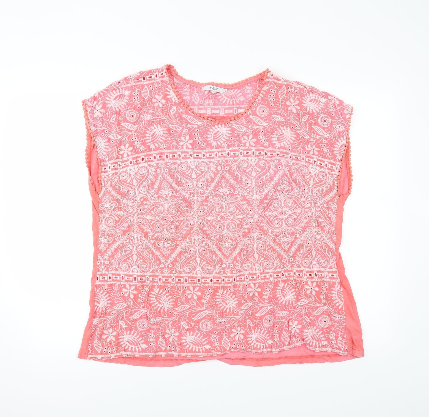 NEXT Womens Pink Floral  Basic T-Shirt Size 22