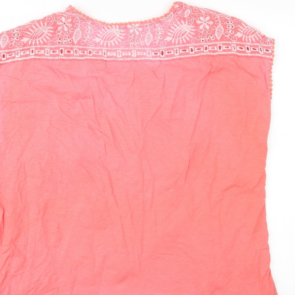 NEXT Womens Pink Floral  Basic T-Shirt Size 22