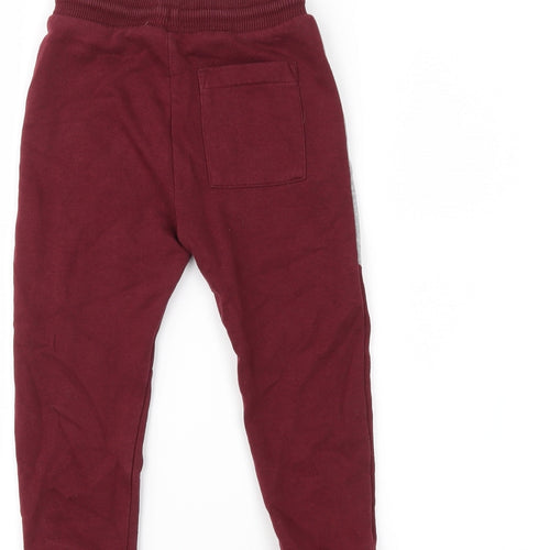 F&F Boys Red   Jogger Trousers Size 3-4 Years